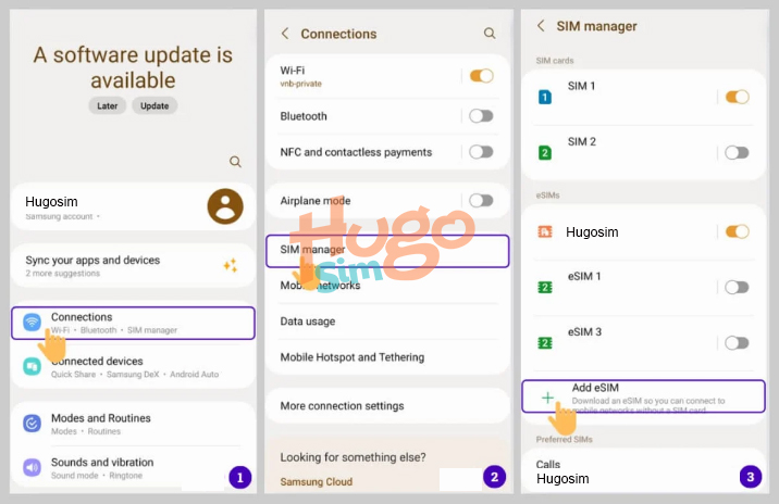 Hướng dẫn cài đặt eSIM trên Samsung