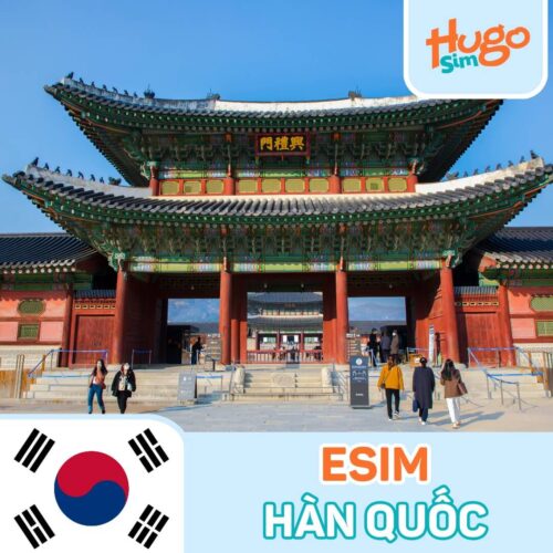 eSIM du lịch Hàn Quốc không giới hạn, tốc độ cao - HugoSim
