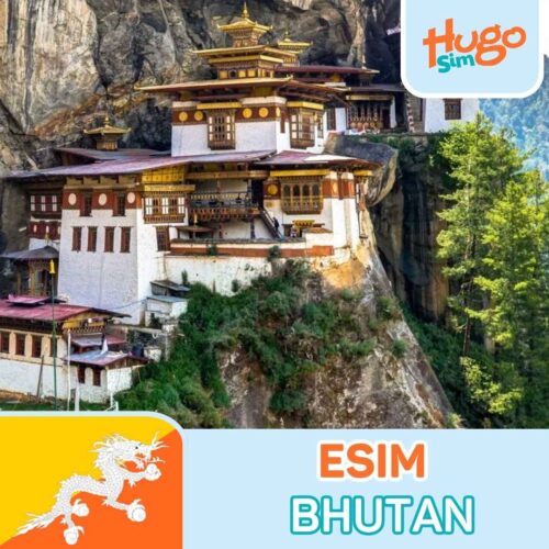 eSIM du lịch Bhutan tốc độ cao, giá rẻ - HugoSim