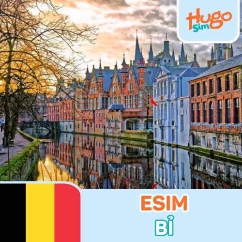 eSIM du lịch Bỉ không giới hạn giá rẻ, tốc độ cao - HugoSim