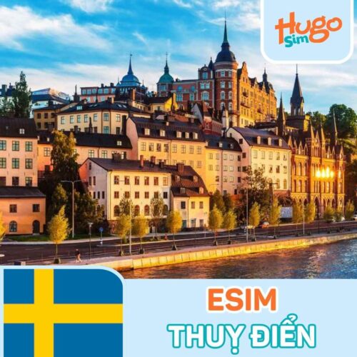 eSIM du lịch Thuỵ Điển không giới hạn, giá rẻ - HugoSim