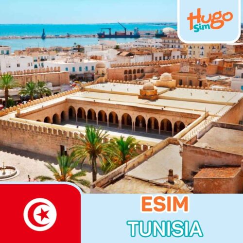 eSIM du lịch Tunisia không giới hạn, giá rẻ - HugoSim