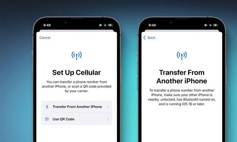 Chuyển eSIM qua Bluetooth (chỉ áp dụng cho iPhone)