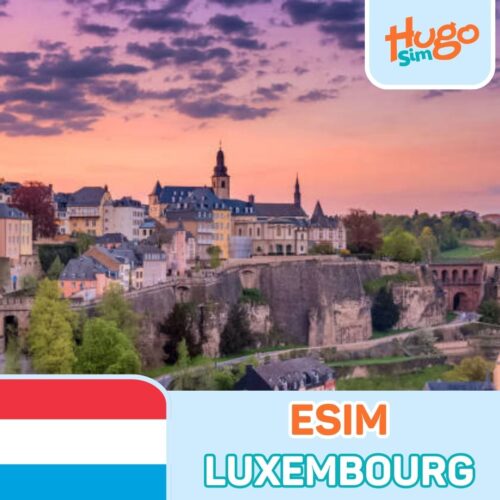 eSIM du lịch Luxembourg không giới hạn, giá rẻ - HugoSim
