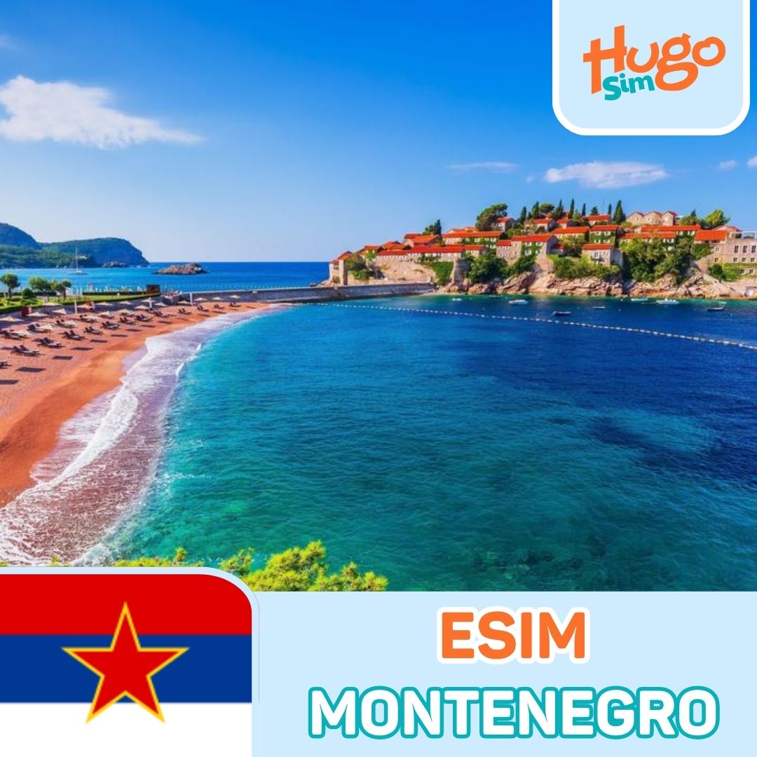 eSIM du lịch Montenegro không giới hạn, giá rẻ - HugoSim