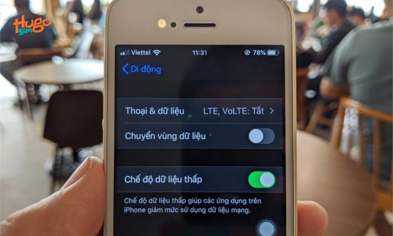Cách tiết kiệm dữ liệu di động trên IOS