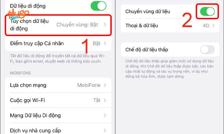 Chuyển vùng dữ liệu