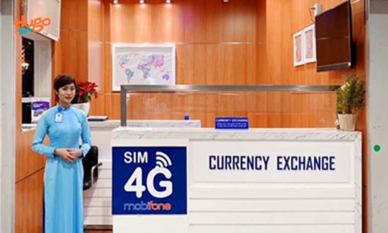 Mua sim tại quầy ở sân bay Nội Bài