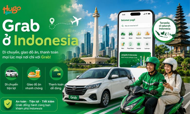 Grab ở Indonesia: Phương Tiện Di Chuyển Tiện Lợi Cho Du Khách