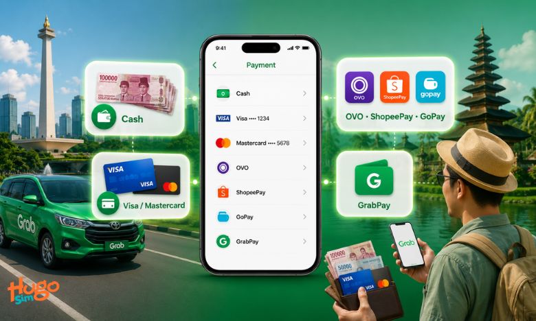 Các hình thức thanh toán khi đặt Grab ở Indonesia