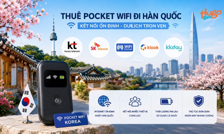thuê Pocket WiFi tại Hàn Quốc