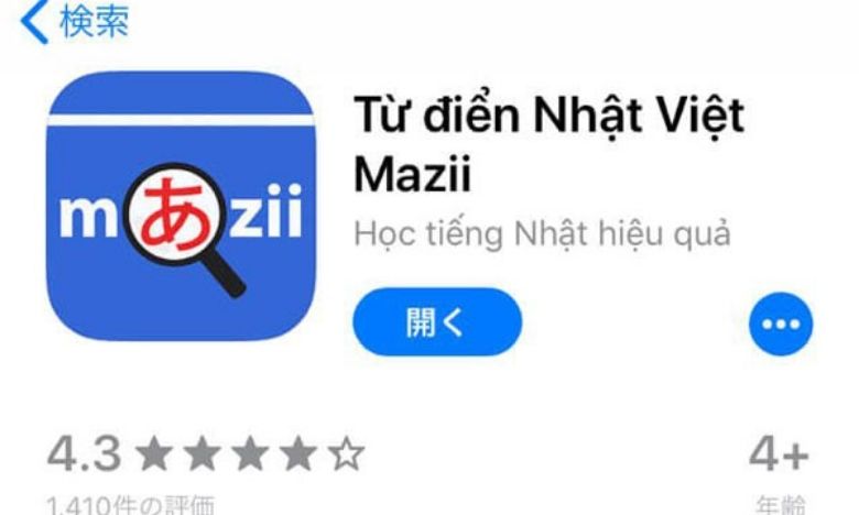 App dịch tiếng Nhật - Mazii