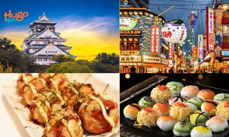 Trải nghiệm ẩm thực mua sắm tại Osaka Nhật Bản